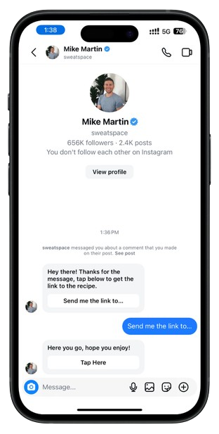 Instacart Link via DM